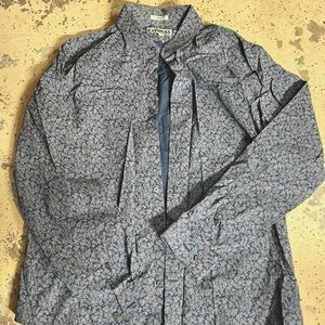 Express 1MX Large 16 16 1/2 long sleeve button down dress shirt